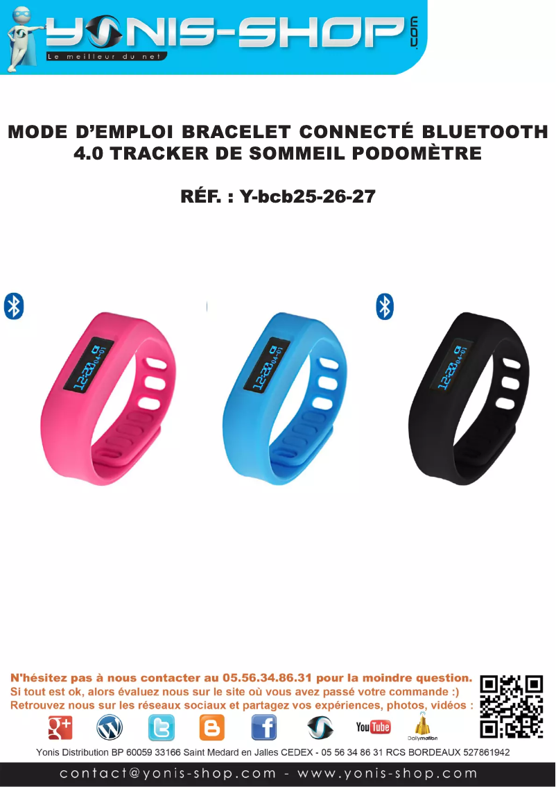 Página 1 del manual Manual de usuario Yonis Y-BCB27