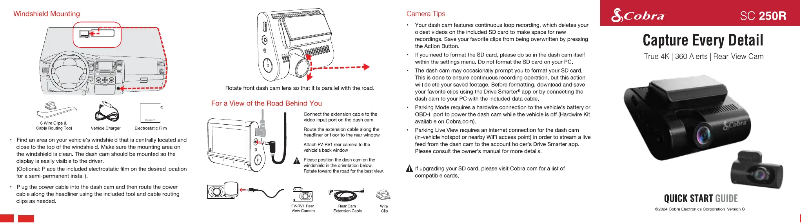Imagen de la primera página del manual del dispositivo SC 250R