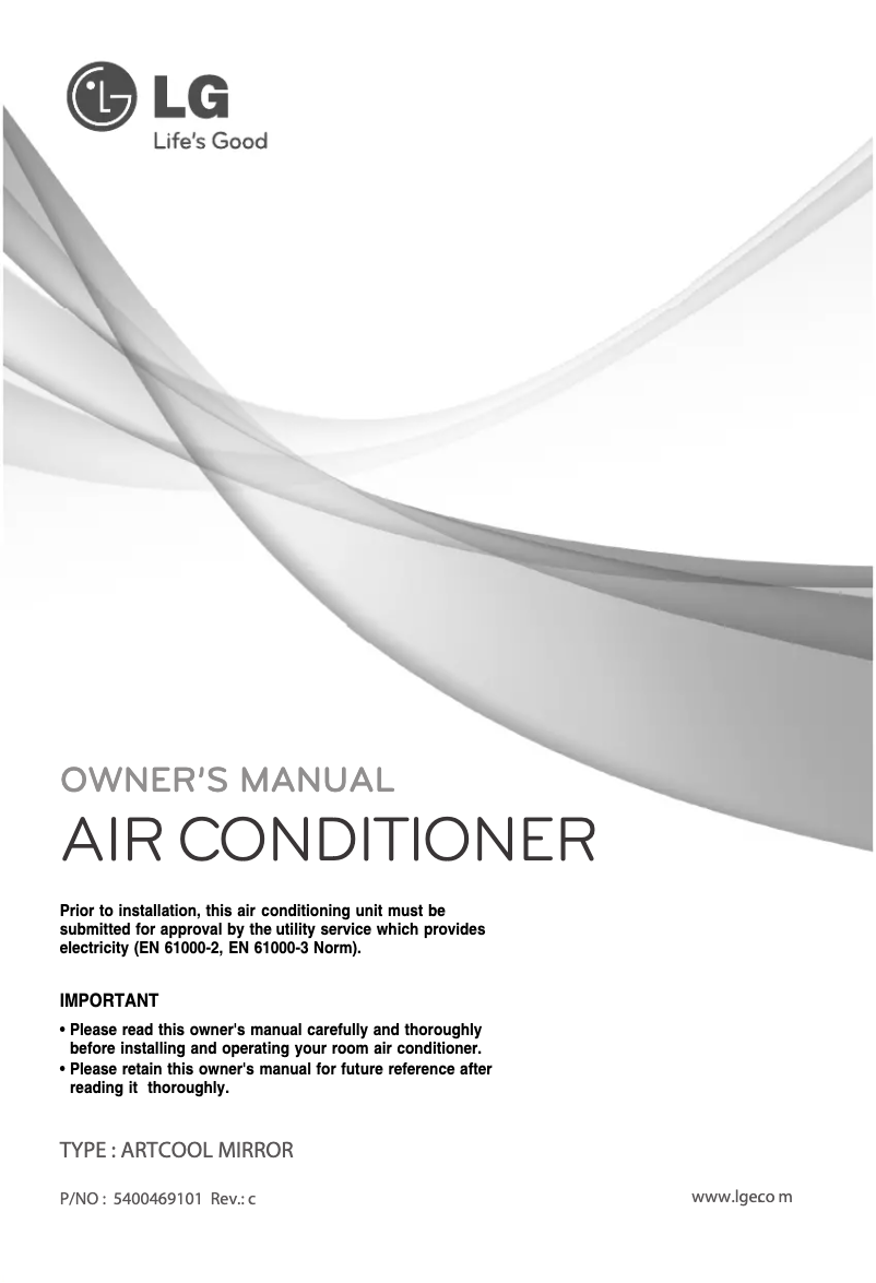 Página 1 del manual Manual de usuario LG KSUH1868RM0