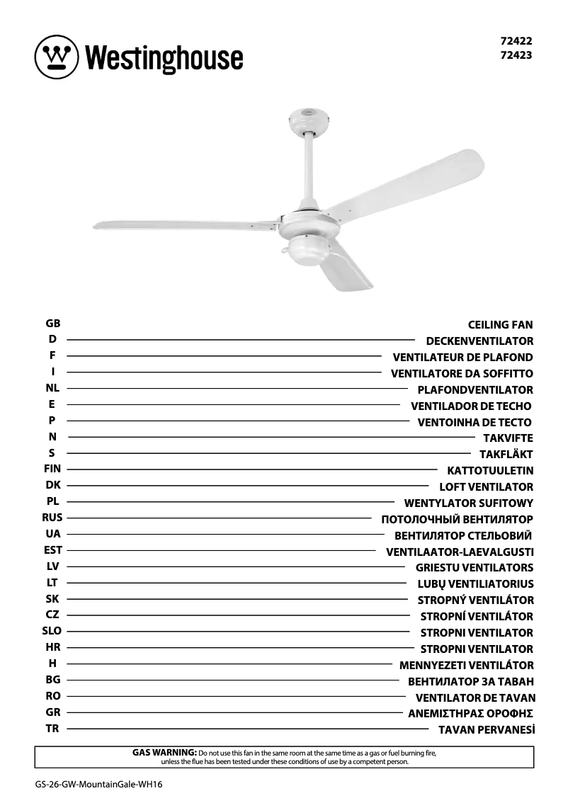 Imagen de la primera página del manual del dispositivo 72423