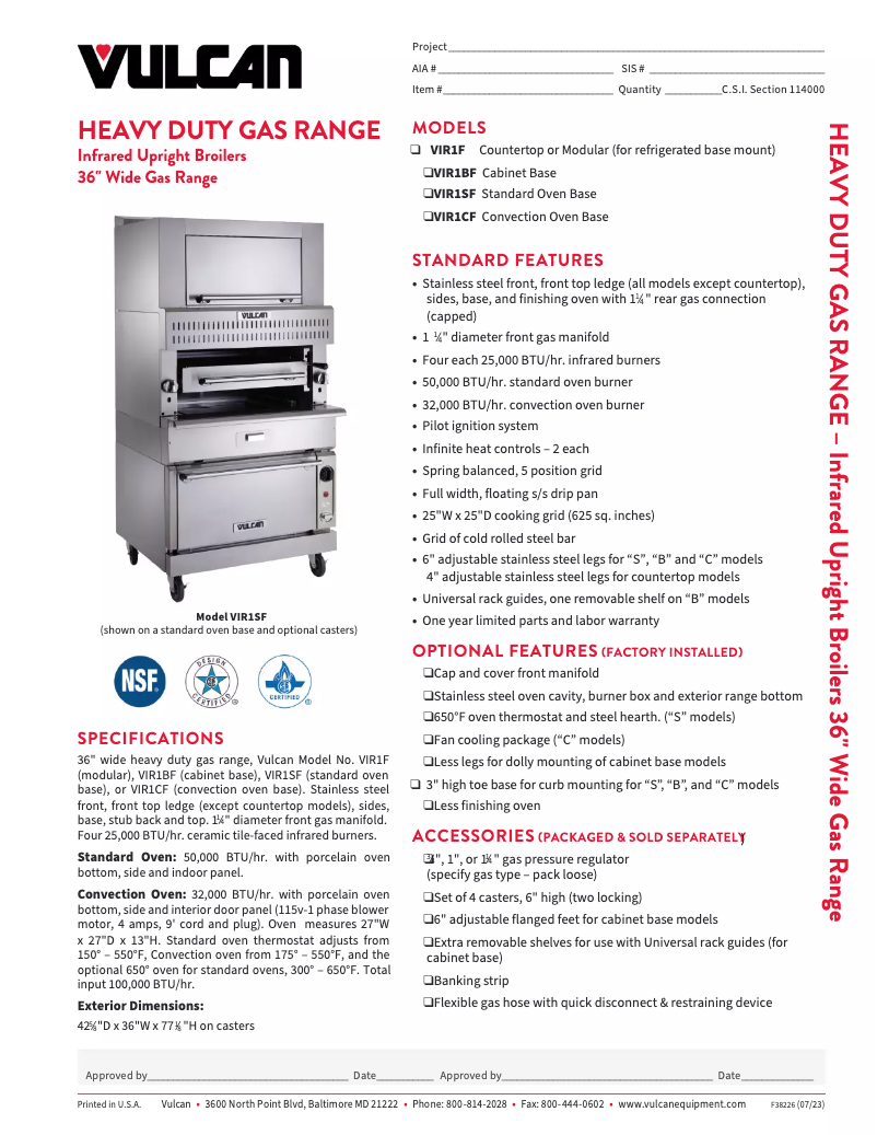 Imagen de la primera página del manual del dispositivo VIR1BF