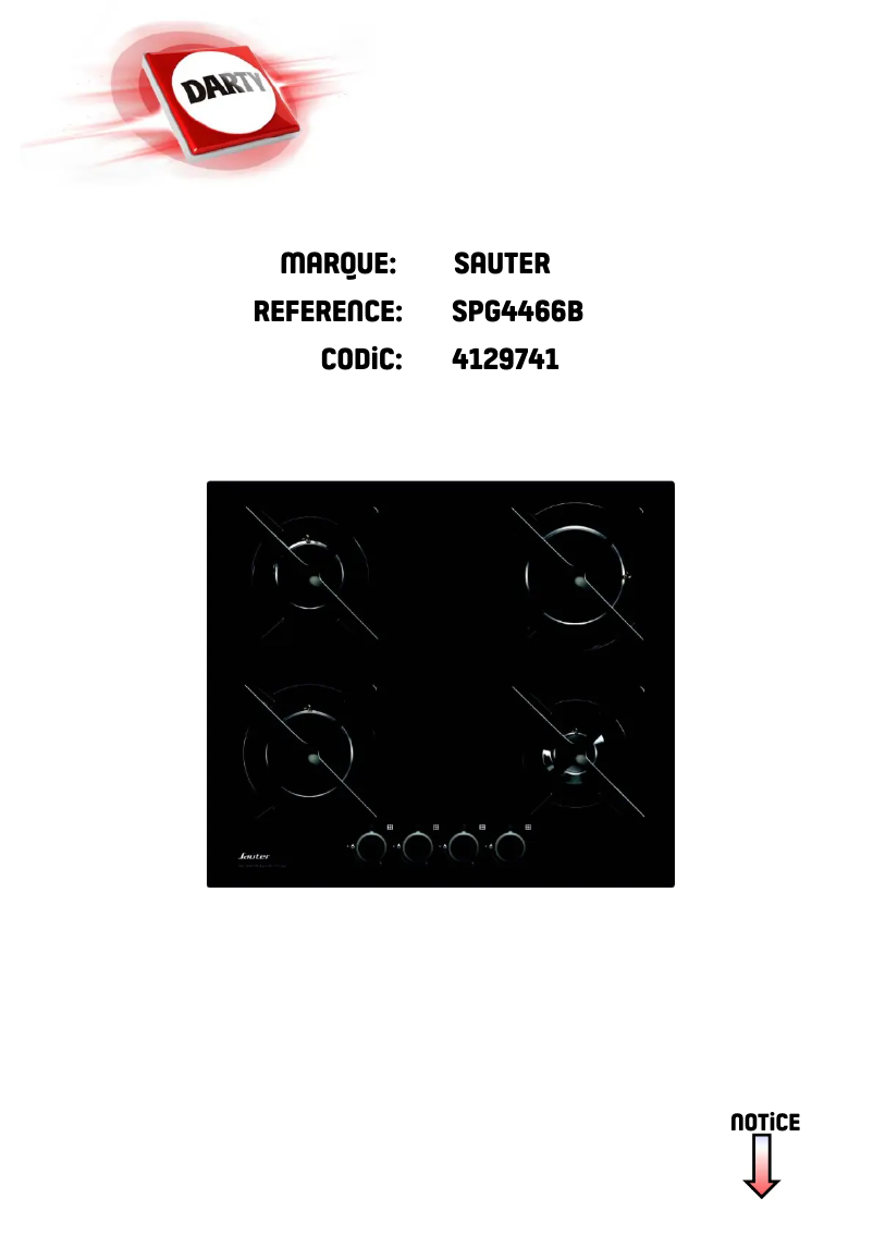 Imagen de la primera página del manual del dispositivo SPG4466B