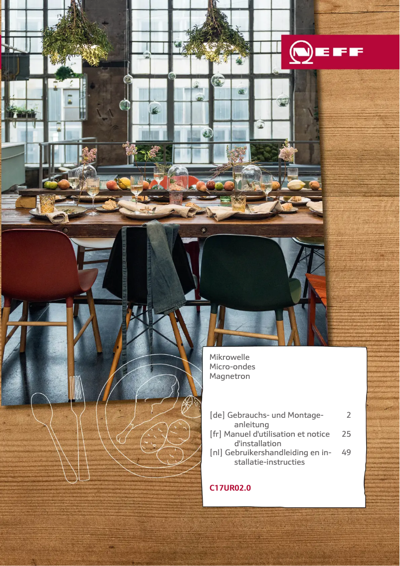 Página 1 del manual Instrucciones / montaje Neff C17UR02G0