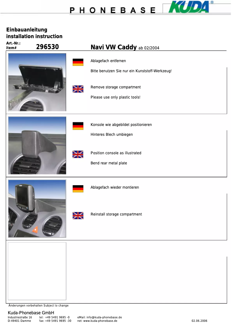 Imagen de la primera página del manual del dispositivo 296530