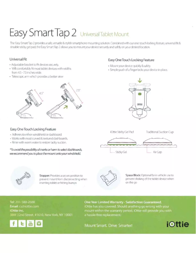 Página nº 1 - Manual de usuario iOttie HLCRIO141