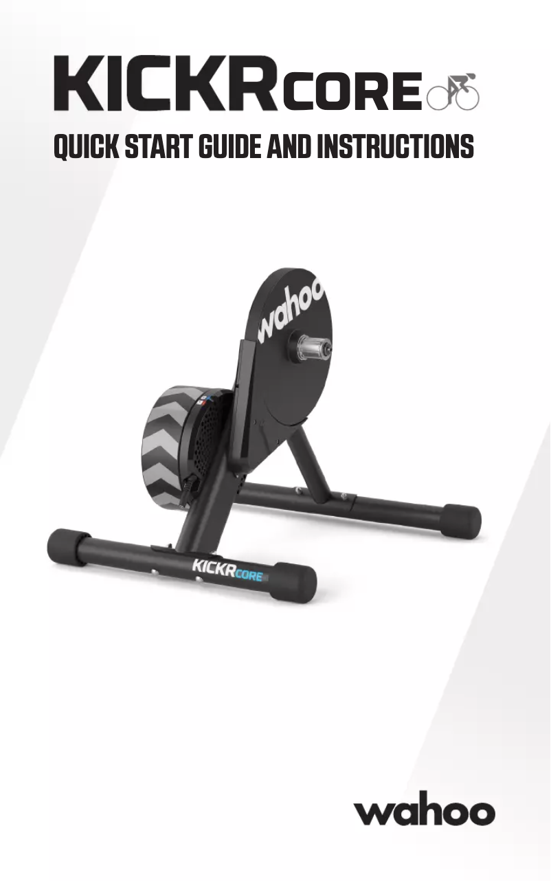 Imagen de la primera página del manual del dispositivo Kickr Core
