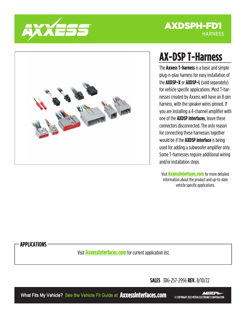 Imagen de la primera página del manual del dispositivo AXDSPH-FD1