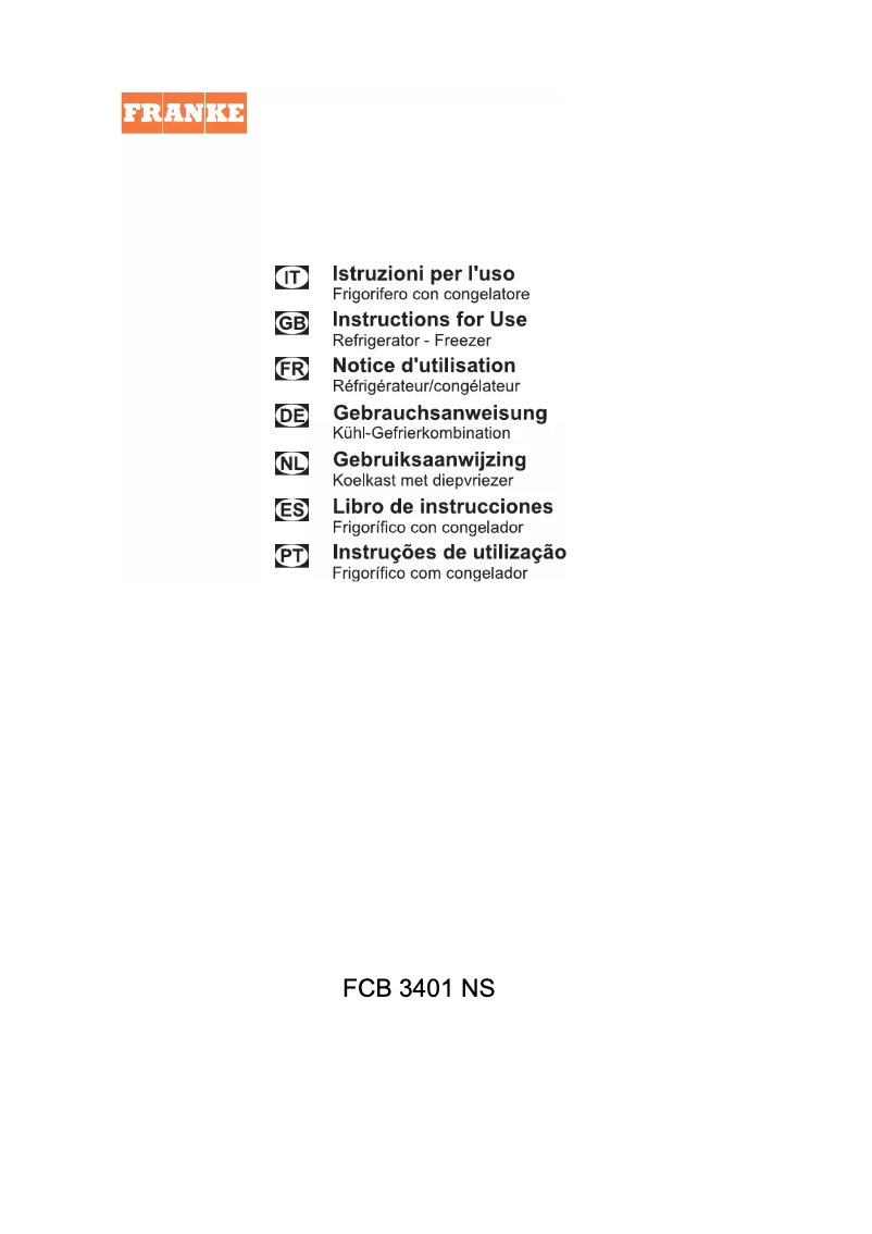 Imagen de la primera página del manual del dispositivo FCB 3401 NS XS