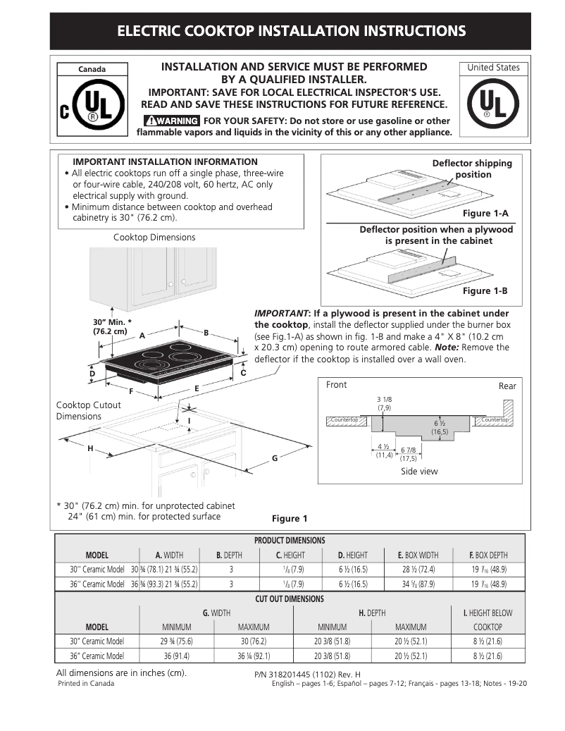 Página 1 del manual Guía de instalación Electrolux EW30CC55GS