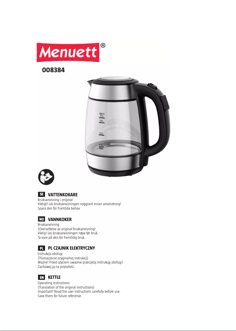 Imagen de la primera página del manual del dispositivo 008-384