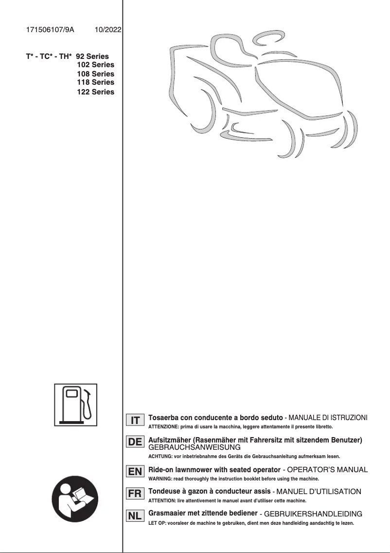 Página 1 del manual Manual de usuario Stiga Estate 9122 WX
