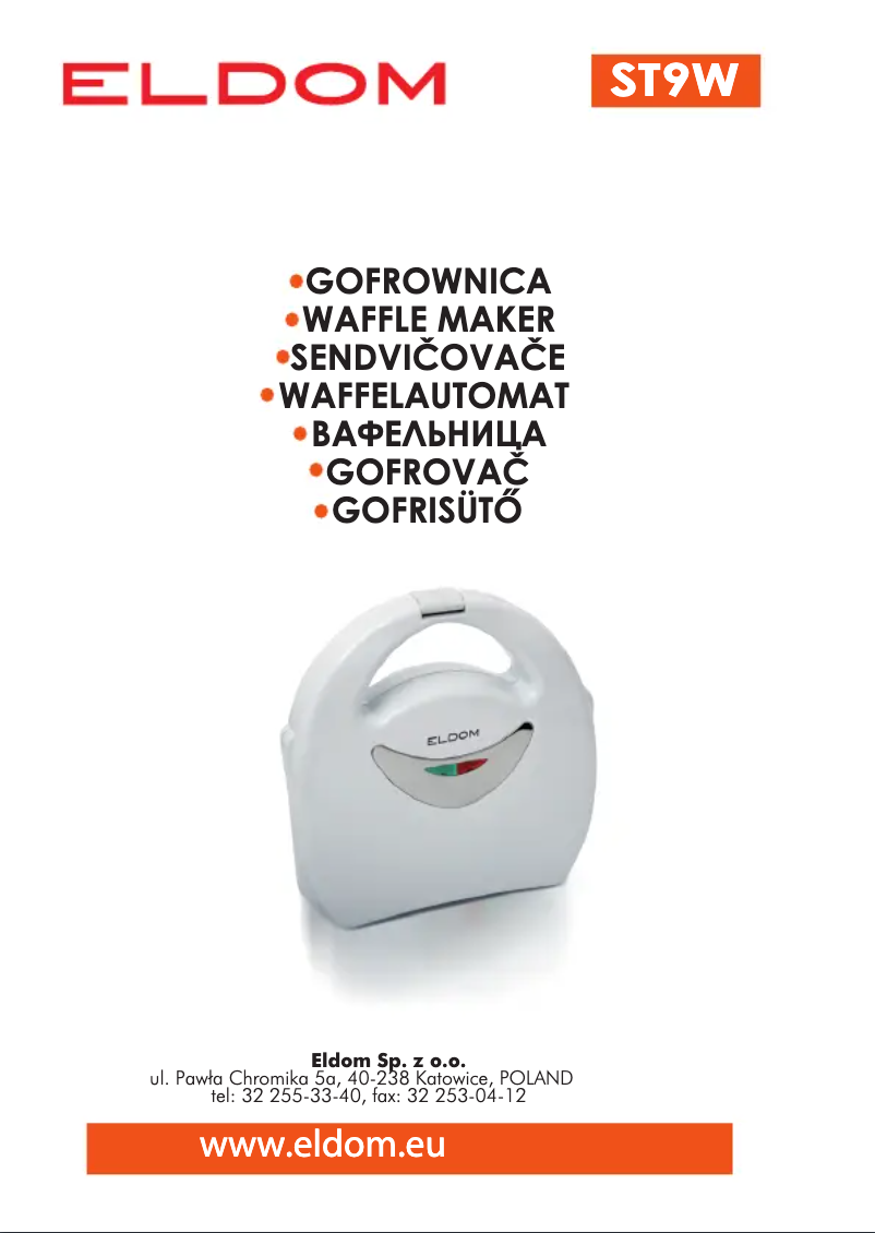 Imagen de la primera página del manual del dispositivo ST9W