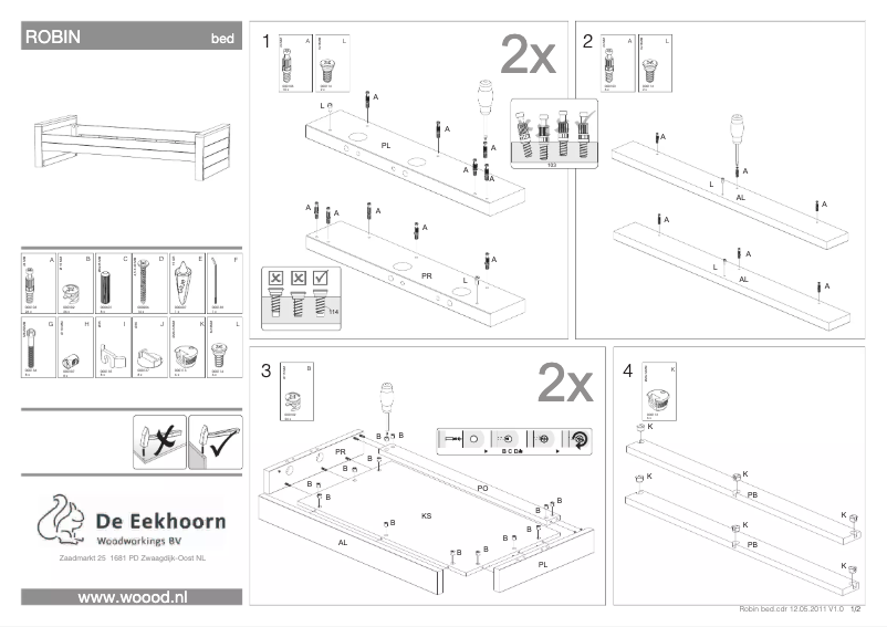 Imagen de la primera página del manual del dispositivo Robin