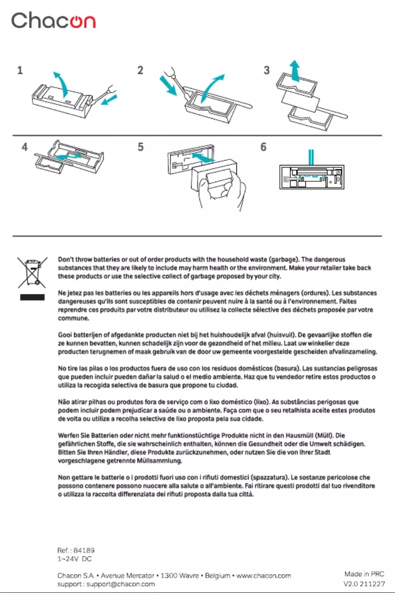 Imagen de la primera página del manual del dispositivo 84189