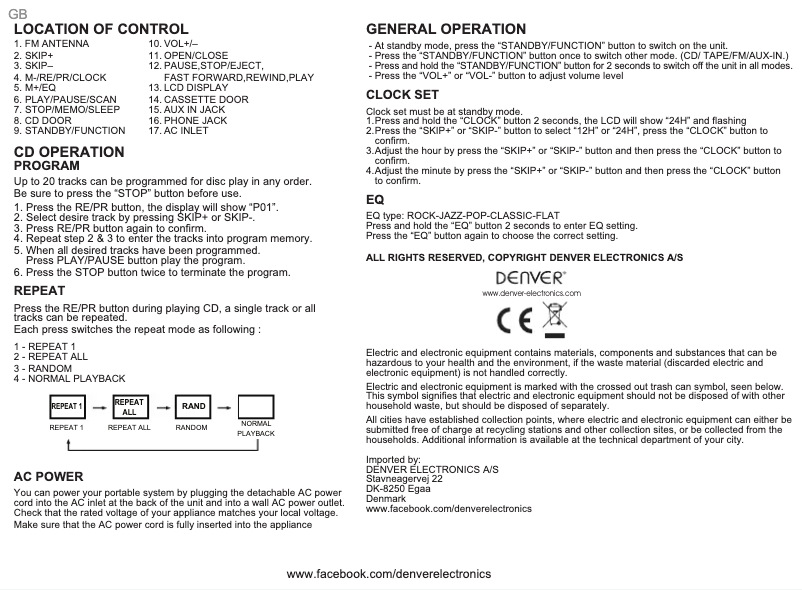 Página 1 del manual Manual de usuario Denver TCP-39PINK
