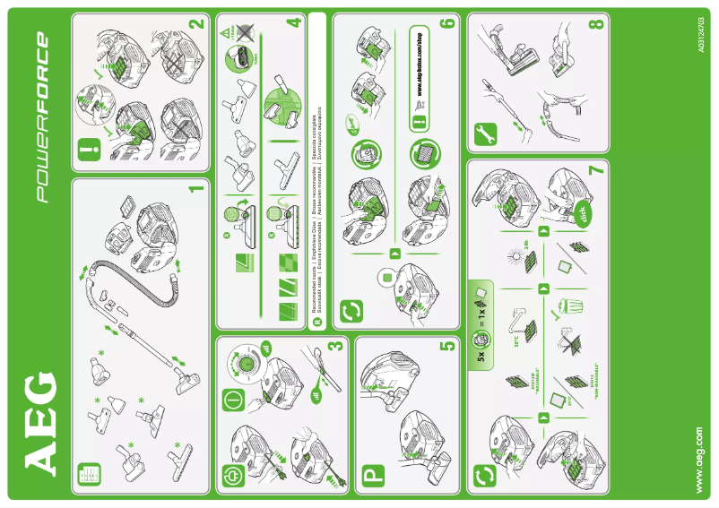 Imagen de la primera página del manual del dispositivo PowerForce APF6110