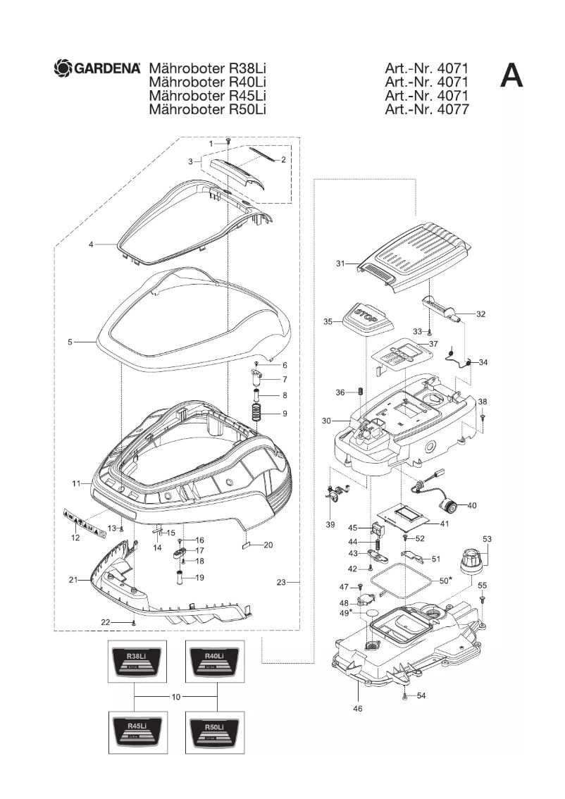 Página nº 1 - Manual de usuario Gardena R38LI