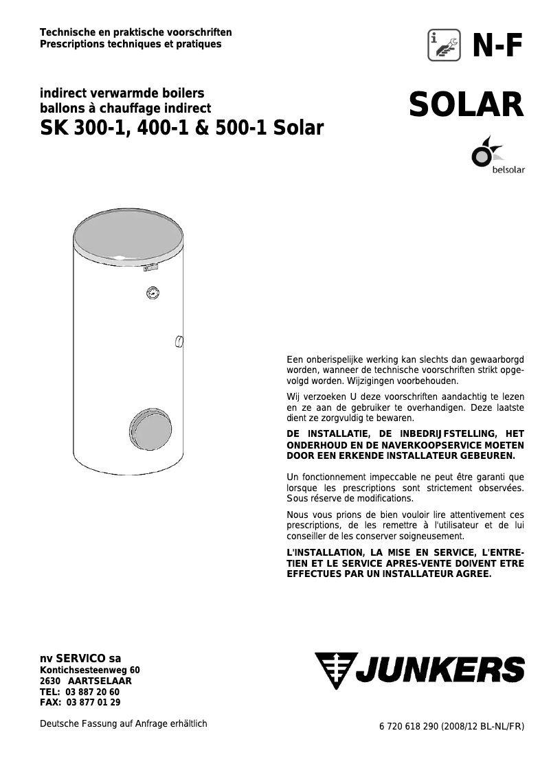 Imagen de la primera página del manual del dispositivo SK 400-1