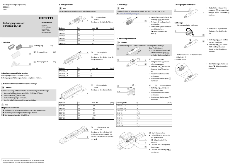 Página 1 del manual Manual de usuario Festo CRSMB-8-32/100