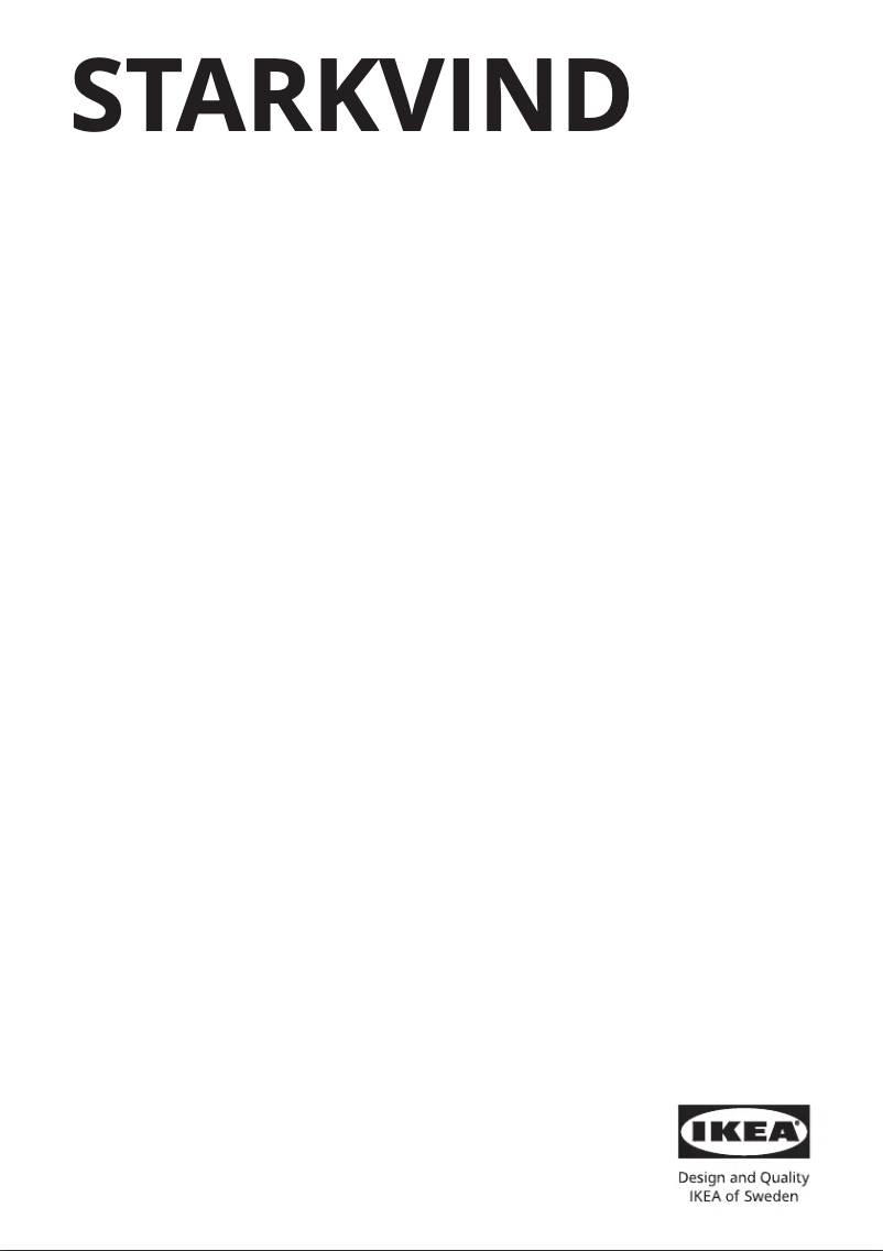 Página 1 del manual Manual de usuario Ikea STARKVIND 305.019.58