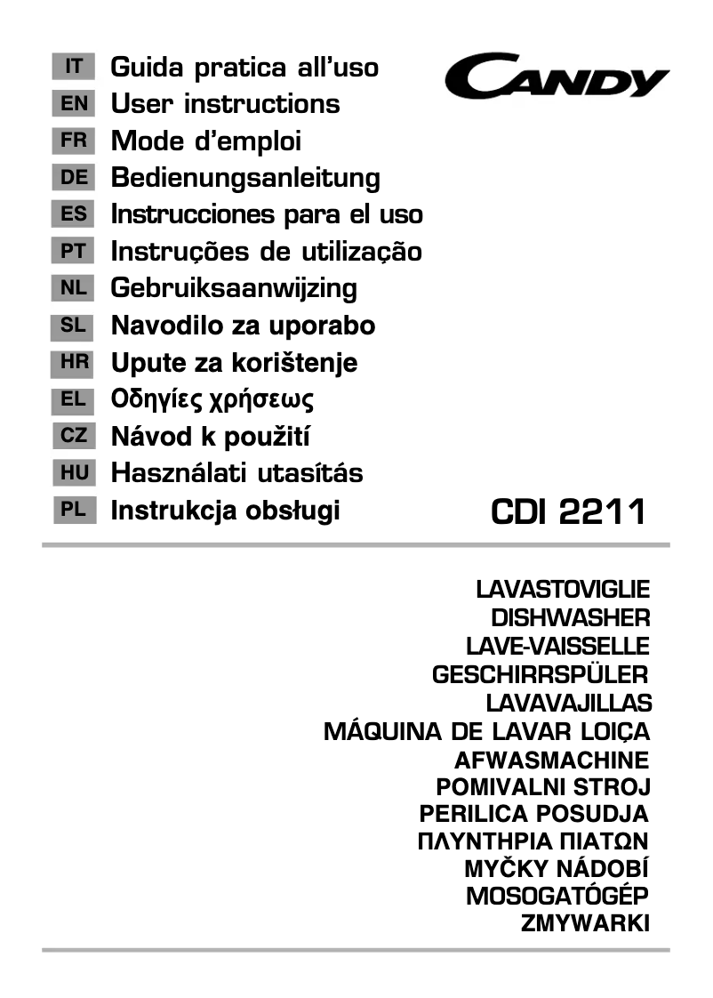 Imagen de la primera página del manual del dispositivo CDI 2211/E-S