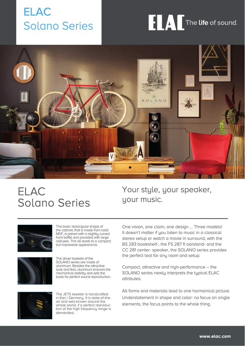 Página nº 1 - Manual de usuario ELAC Solano CC281