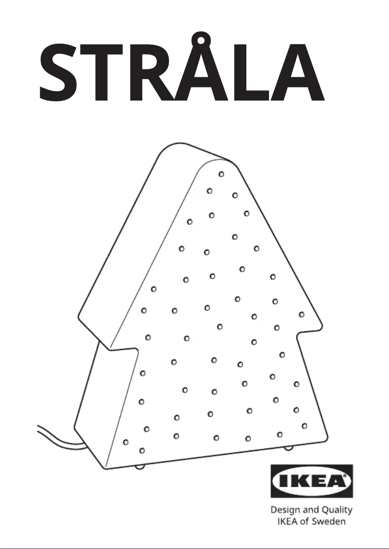 Página 1 del manual Manual de usuario Ikea STRÅLA 405.629.70