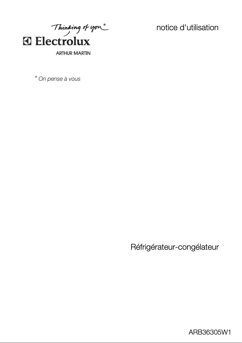 Imagen de la primera página del manual del dispositivo ARB36305W