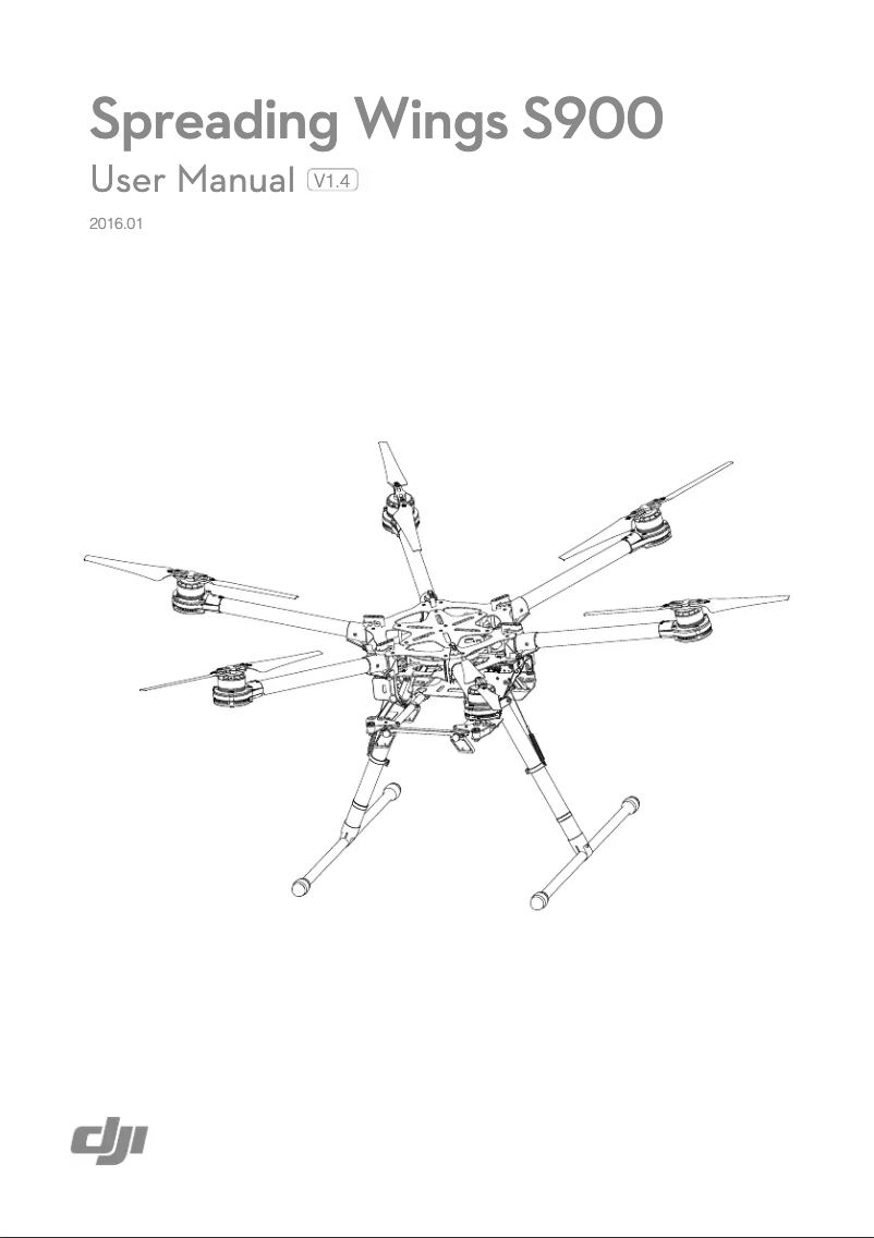 Página 1 del manual Manual de usuario DJI Spreading Wings S900