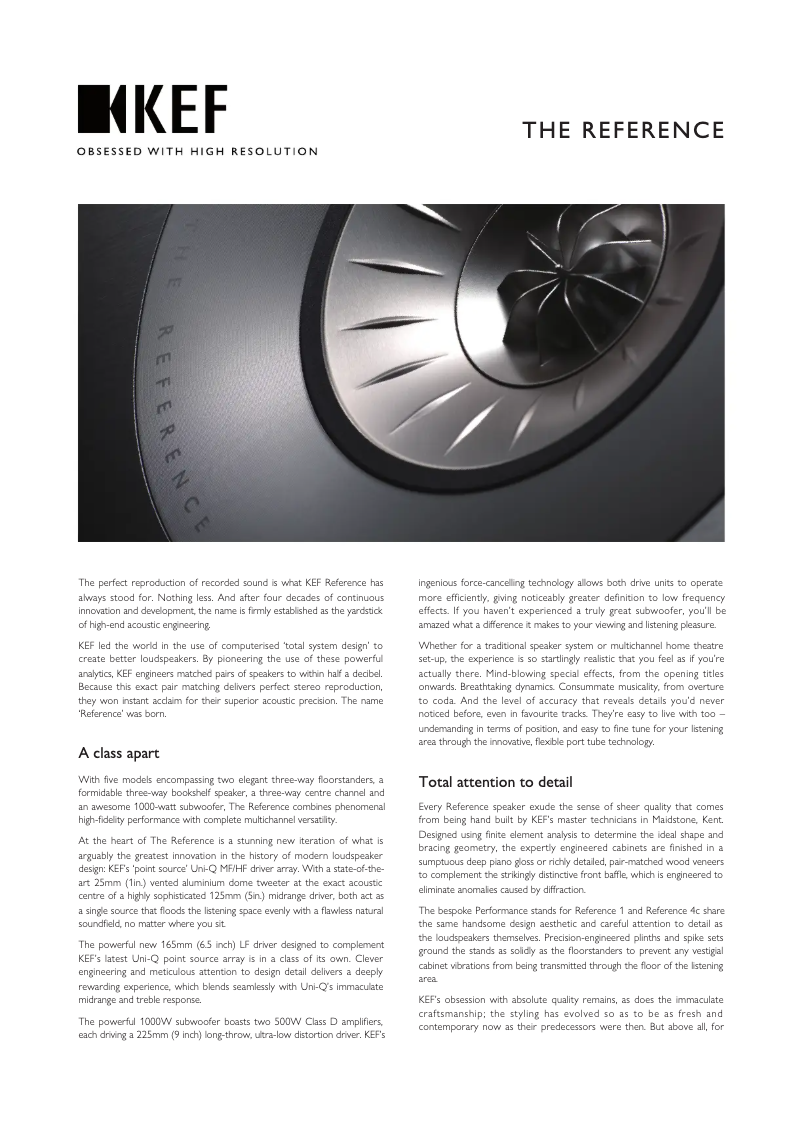 Página nº 1 - Ficha técnica KEF Kube 8b