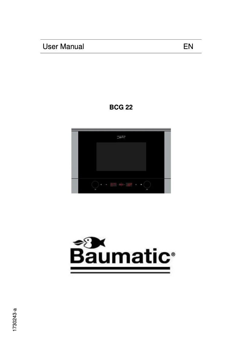 Página 1 del manual Manual de usuario Baumatic BCG22