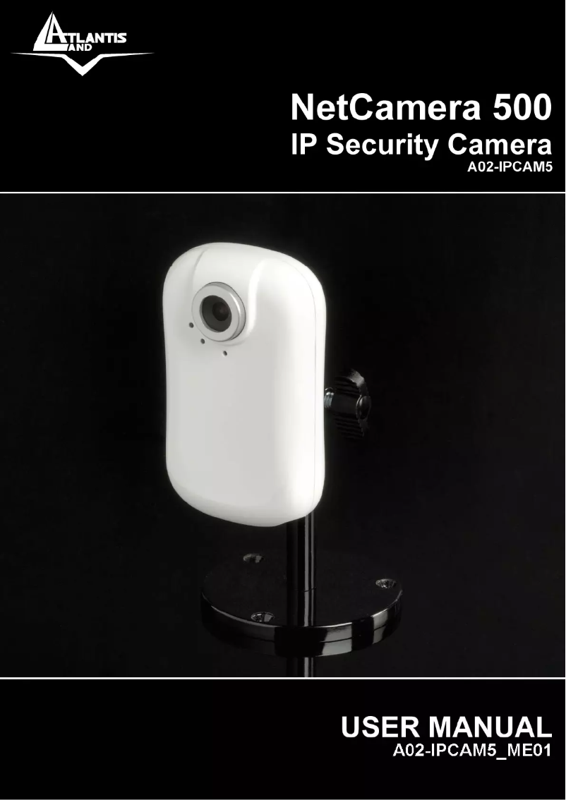 Imagen de la primera página del manual del dispositivo NetCamera 500