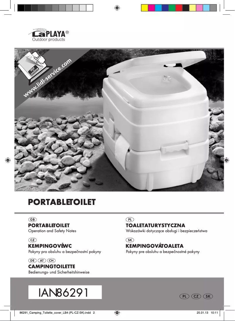 Imagen de la primera página del manual del dispositivo IAN 86291