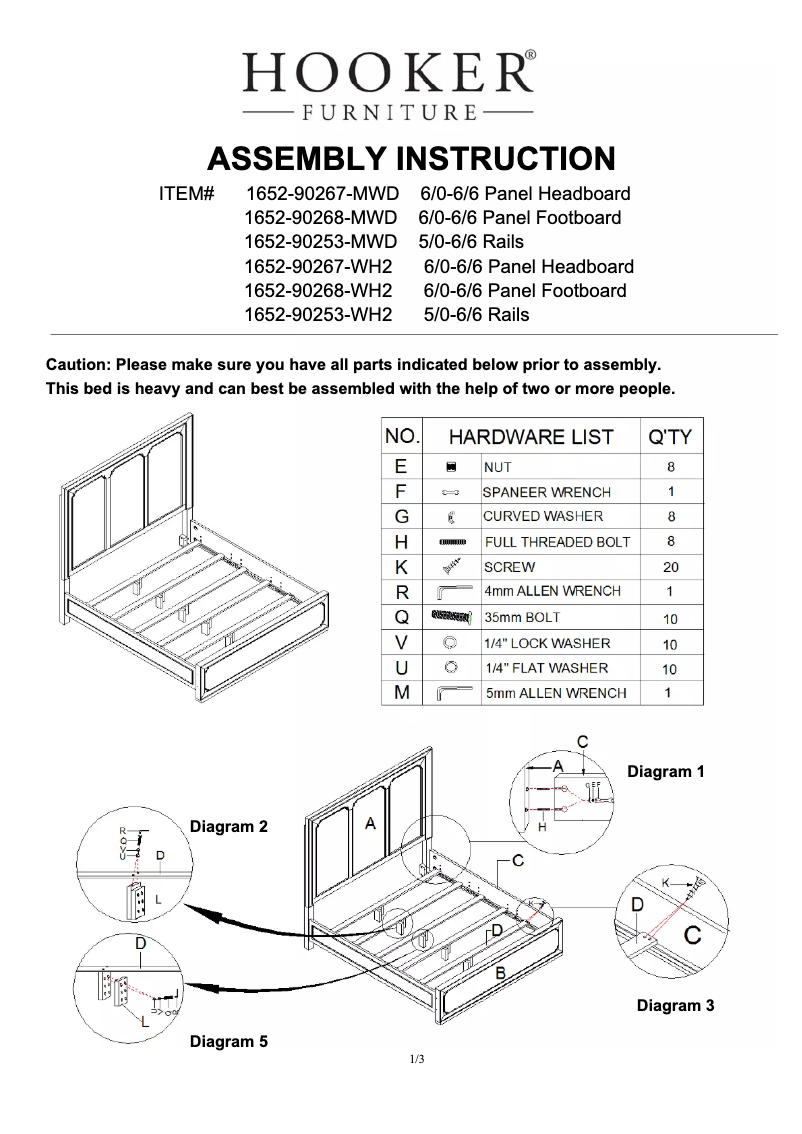 Imagen de la primera página del manual del dispositivo 1652-90267-WH2