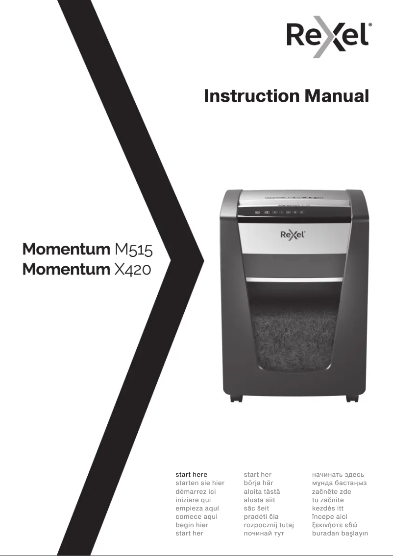 Imagen de la primera página del manual del dispositivo Momentum M515