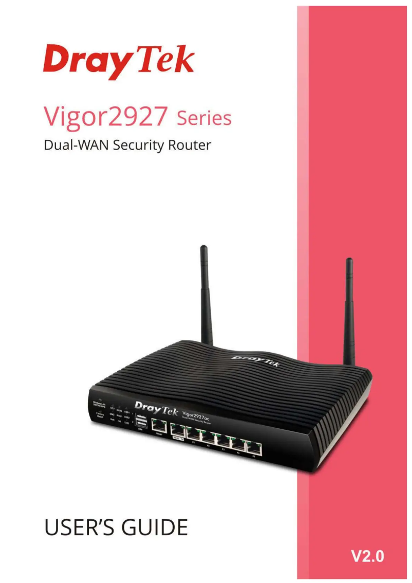 Página nº 1 - Manual de usuario Draytek Vigor 2927ac