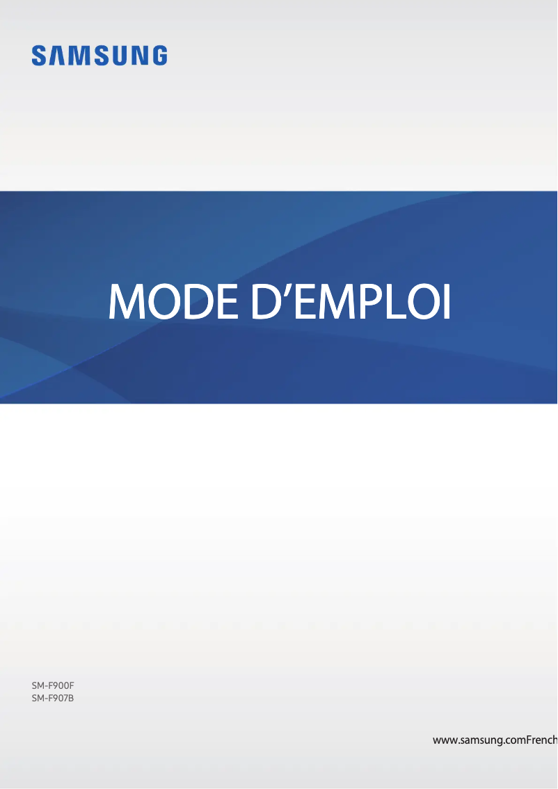 Imagen de la primera página del manual del dispositivo Galaxy Fold