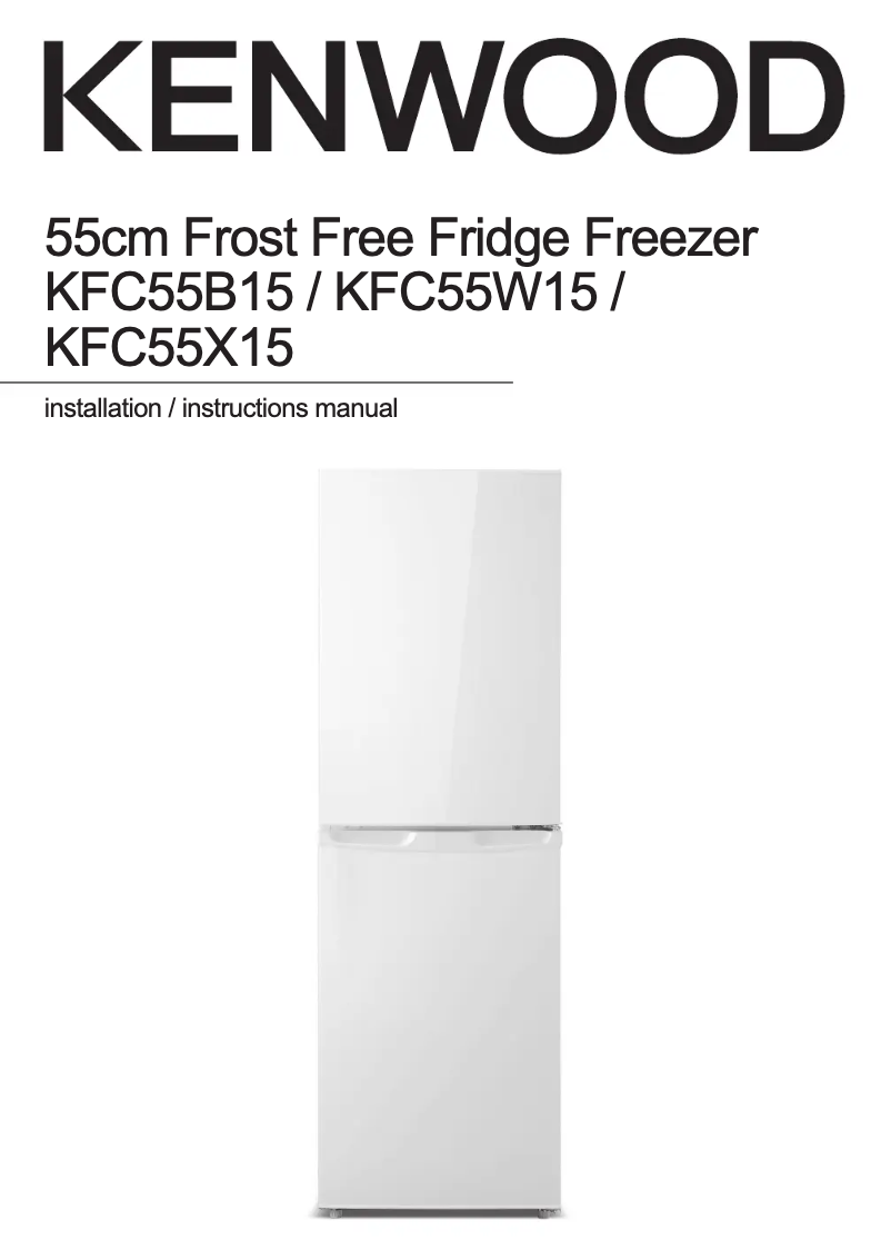 Imagen de la primera página del manual del dispositivo KFC55B15