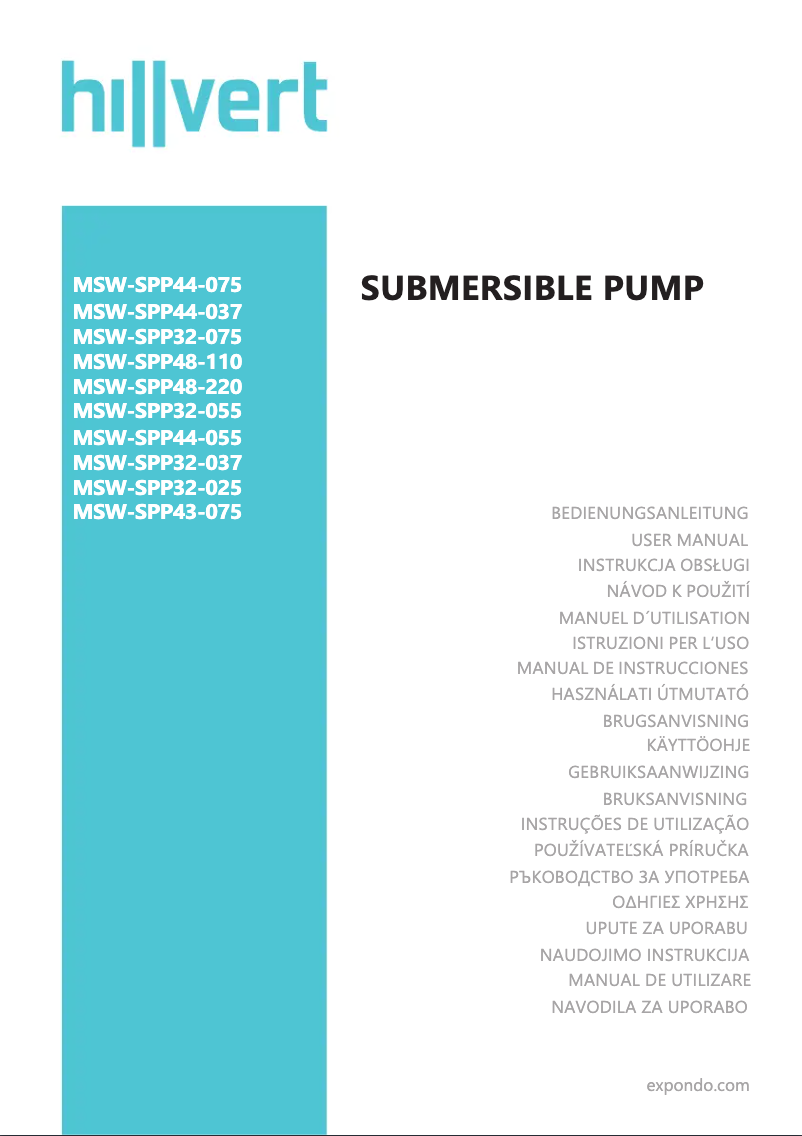 Imagen de la primera página del manual del dispositivo MSW-SPP32-037