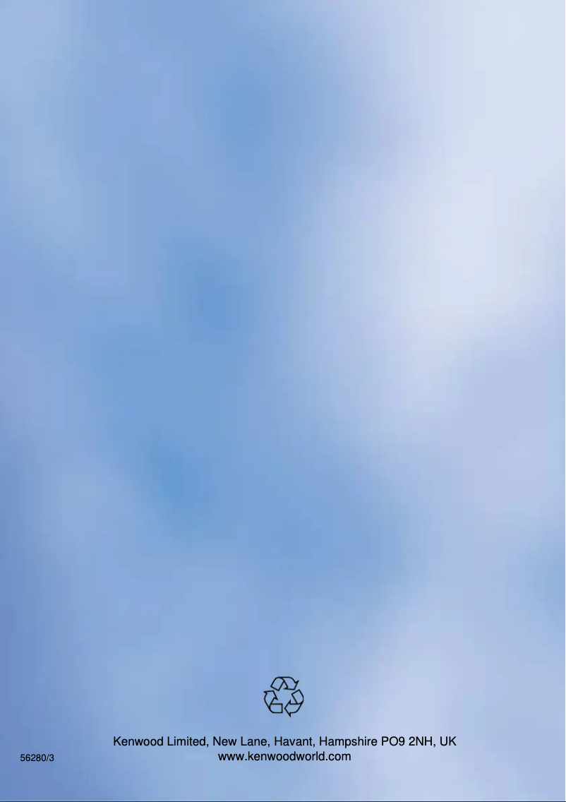 Página 1 del manual Manual de usuario Kenwood KM270