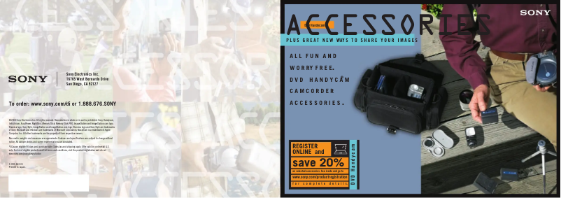 Página 1 del manual Folleto Sony DCR-DVD201