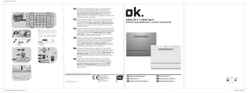 Página nº 1 - Manual de usuario OK ODW 132 F