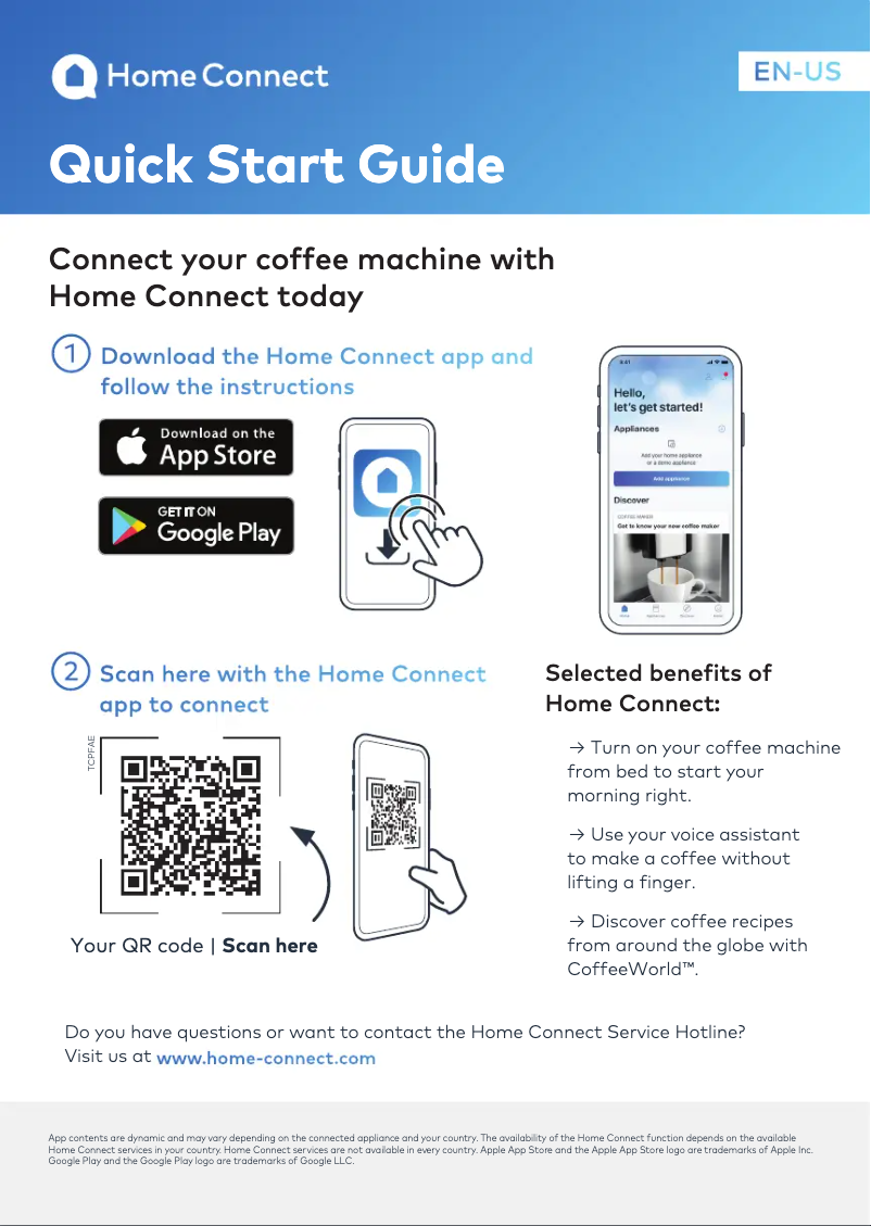 Página 1 del manual Guía de inicio rápido Thermador TCM24TS