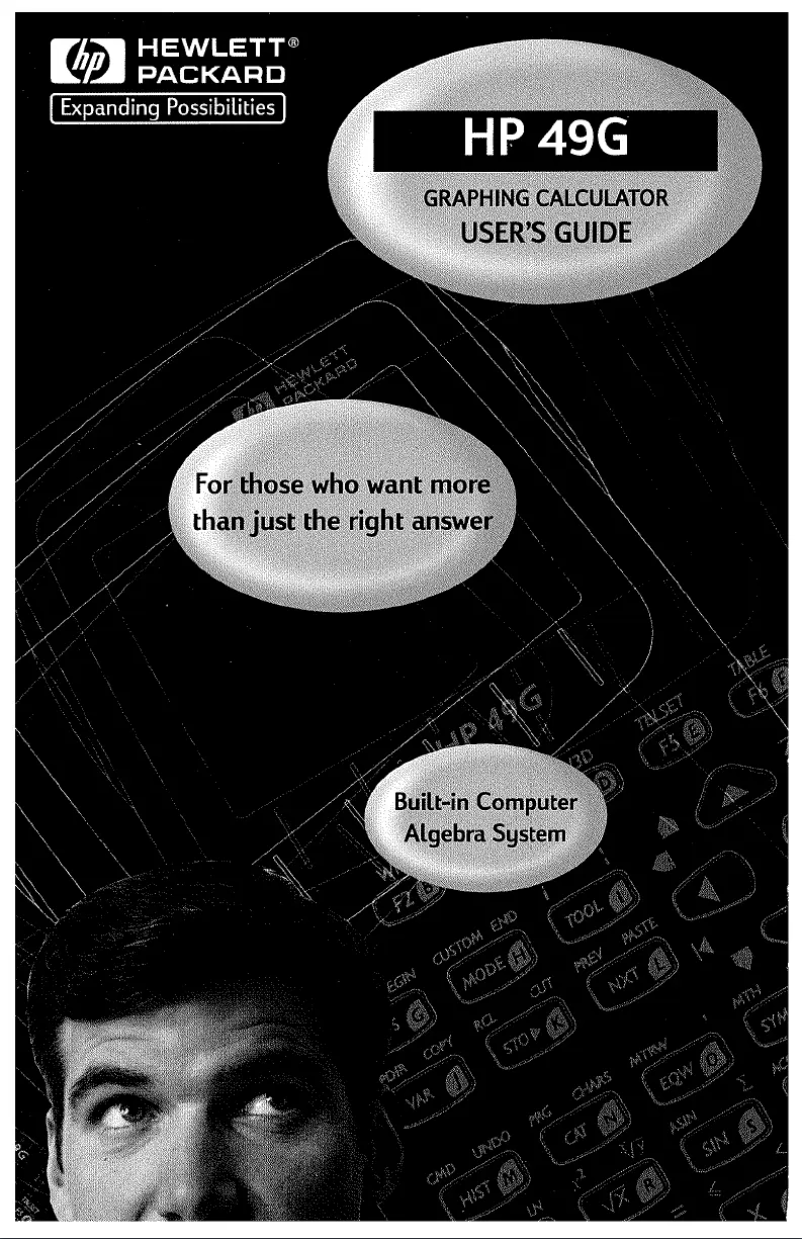 Página 1 del manual Manual de usuario HP 49g