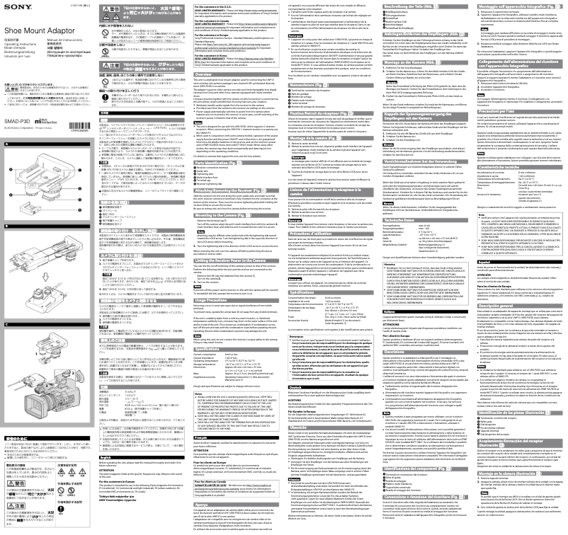 Imagen de la primera página del manual del dispositivo SMAD-P3D