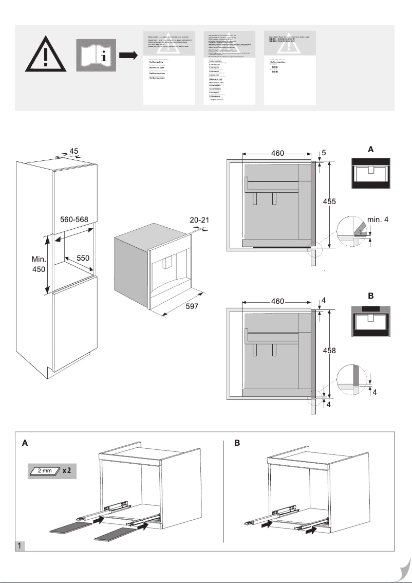 Página 1 del manual Guía de instalación Atag CM4592AC