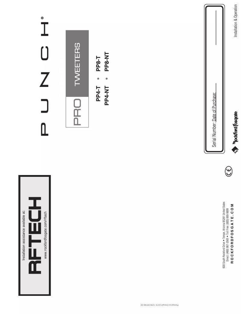 Imagen de la primera página del manual del dispositivo Punch PPS8-8