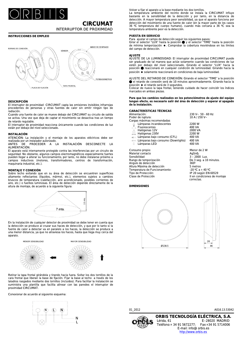 Página 1 del manual Manual de usuario Orbis Circumat