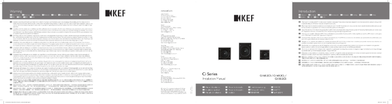 Página nº 1 - Manual de usuario KEF Ci130.2CS