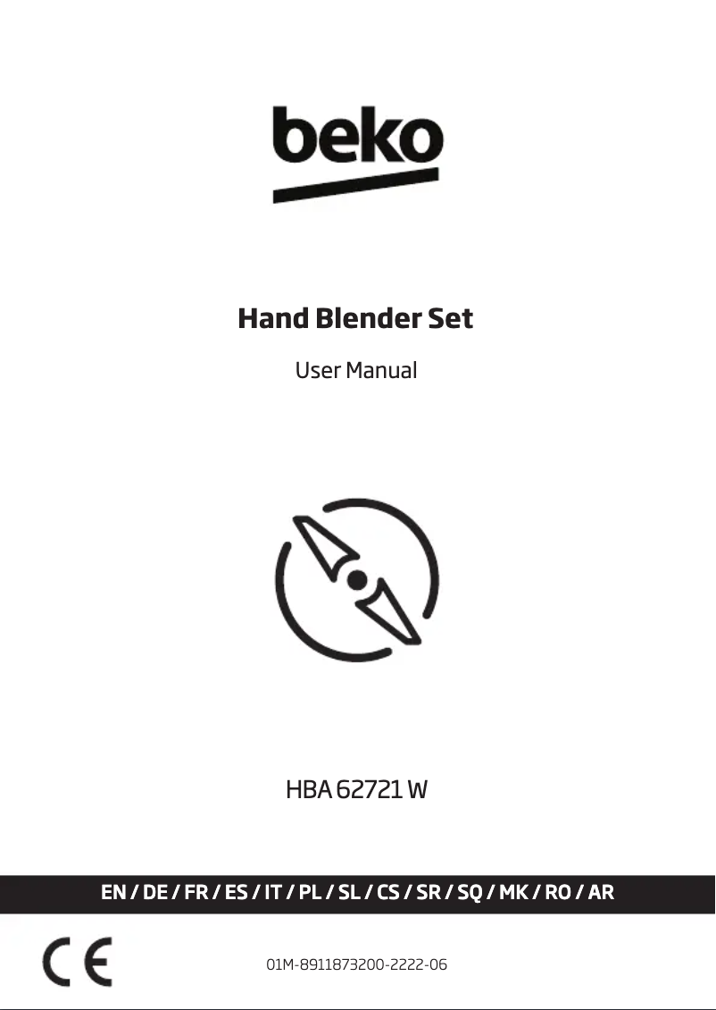 Página 1 del manual Manual de usuario Beko HBA 62721 W